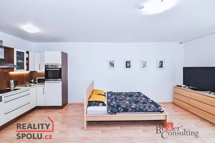 Pronájem bytu 1+kk, Praha, Trmická, 40 m2