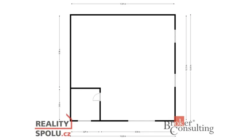 Pronájem skladu, Stěžery, 146 m2
