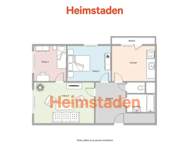Pronájem bytu 3+1, Karviná - Nové Město, Janského, 66 m2
