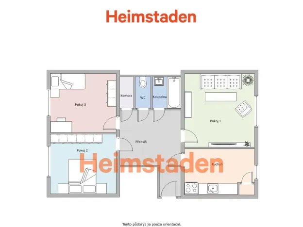 Pronájem bytu 3+1, Havířov - Město, Vardasova, 72 m2
