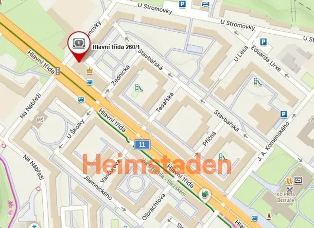 Pronájem komerční nemovitosti, Havířov - Město, Hlavní třída, 5 m2