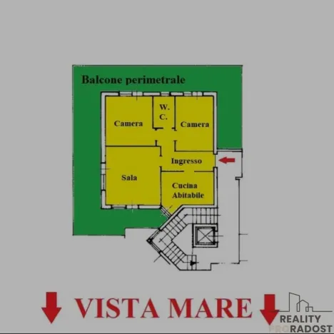 Prodej bytu 3+1, Via G. Garibaldi,Silvi,Itálie, 117 m2
