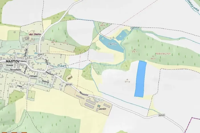 Prodej pole, Mašťov, 29043 m2