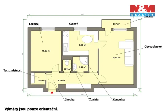 Prodej bytu 2+1, Mariánské Lázně, V Sadech, 48 m2
