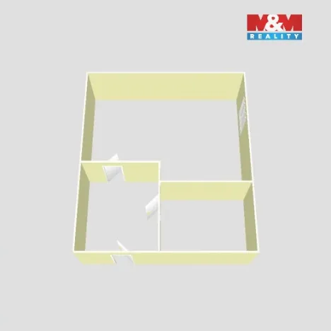 Pronájem bytu 1+kk, Dlouhoňovice, Nádražní, 30 m2