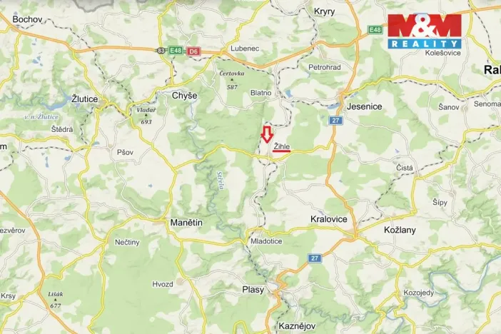 Prodej bytu 3+1, Žihle, 72 m2