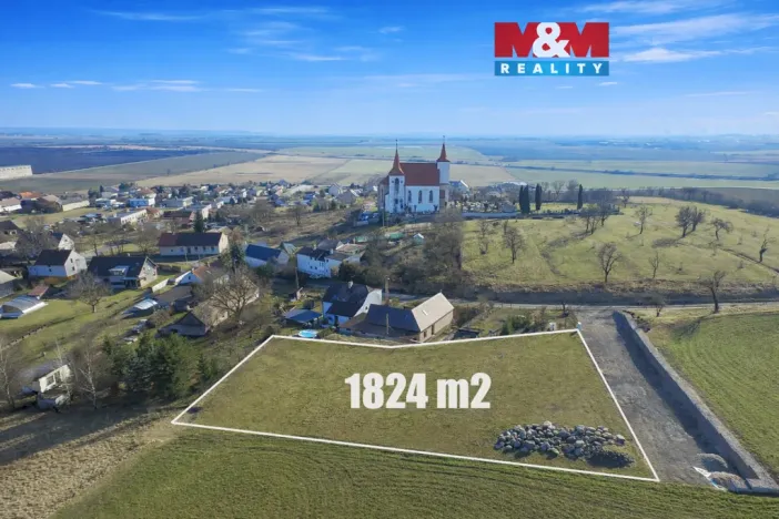 Prodej pozemku pro bydlení, Dobrovice - Sýčina, 1824 m2