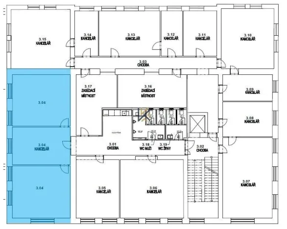 Pronájem kanceláře, Praha - Smíchov, Nádražní, 98 m2