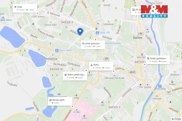 Prodej bytu 2+1, Dačice, Jiráskova, 50 m2