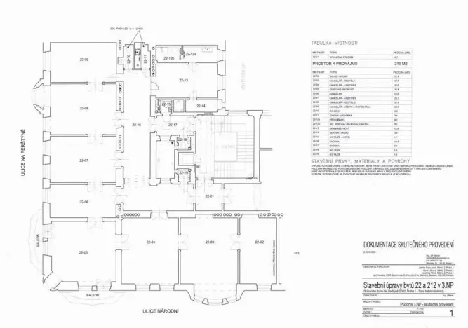 Pronájem kanceláře, Praha - Staré Město, Na Perštýně, 319 m2
