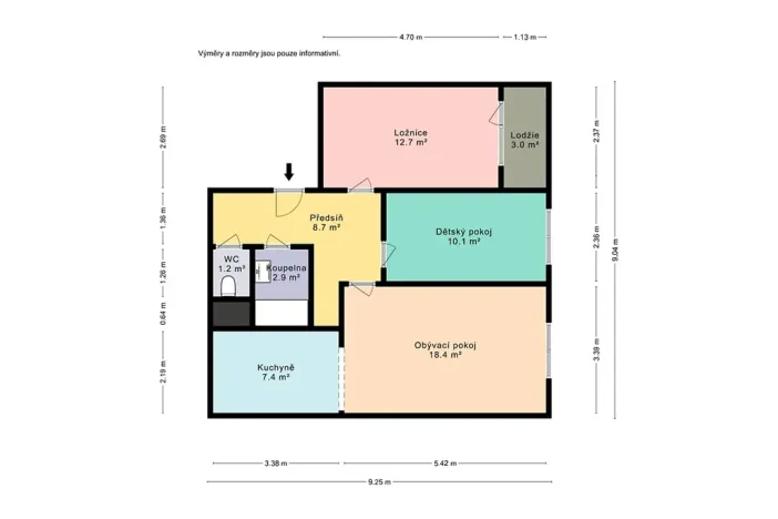 Prodej bytu 3+kk, Praha - Petrovice, Rezlerova, 63 m2