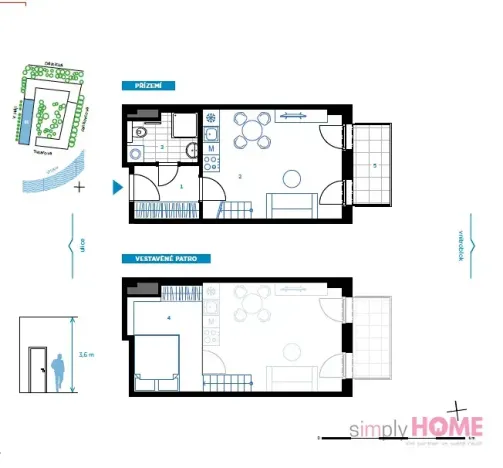 Pronájem bytu 1+kk, Praha - Holešovice, V háji, 37 m2