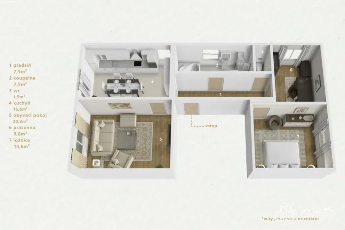 Prodej bytu 3+1, Svatava, Sládkova, 75 m2