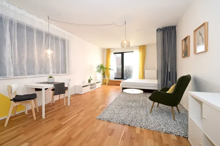 Pronájem bytu 1+kk, Praha - Smíchov, Plzeňská, 43 m2