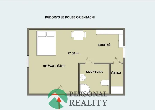 Pronájem bytu 1+kk, Lázně Kynžvart, Malé nám., 27 m2