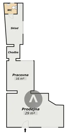 Pronájem obchodního prostoru, Rosice, Trávníky, 70 m2