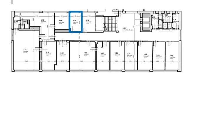 Pronájem kanceláře, Brno, Hněvkovského, 11 m2