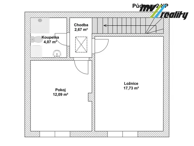 Prodej bytu 3+kk, Chotětov, 71 m2