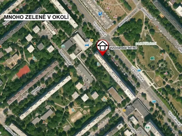 Prodej bytu 3+1, Praha - Prosek, Vysočanská, 74 m2