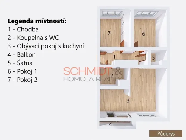 Prodej bytu 3+kk, Hustopeče, Okružní, 68 m2