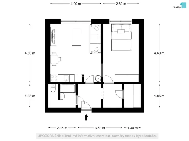 Prodej bytu 2+kk, Jablonec nad Nisou, Pasecká, 44 m2