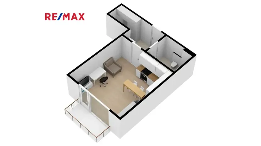 Pronájem bytu 1+kk, Plzeň, V Zahrádkách, 39 m2