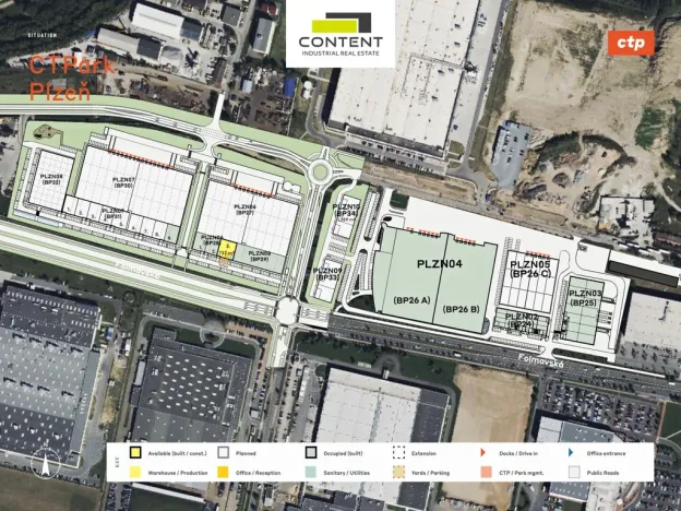 Pronájem skladu, Plzeň - Skvrňany, Ke Karlovu, 737 m2