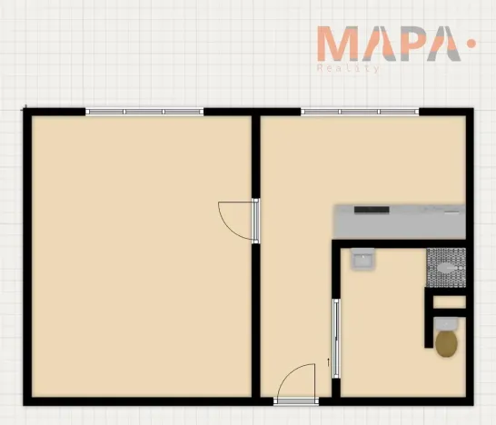 Prodej bytu 1+1, Chomutov, Písečná, 35 m2