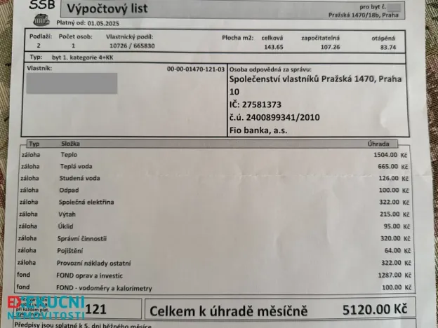 Prodej bytu 4+kk, Praha - Hostivař, Pražská, 108 m2