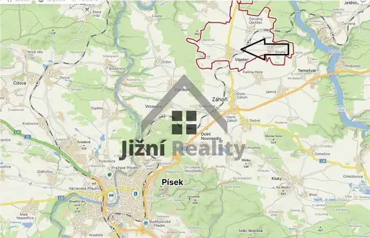 Prodej pozemku pro bydlení, Vlastec, 1158 m2