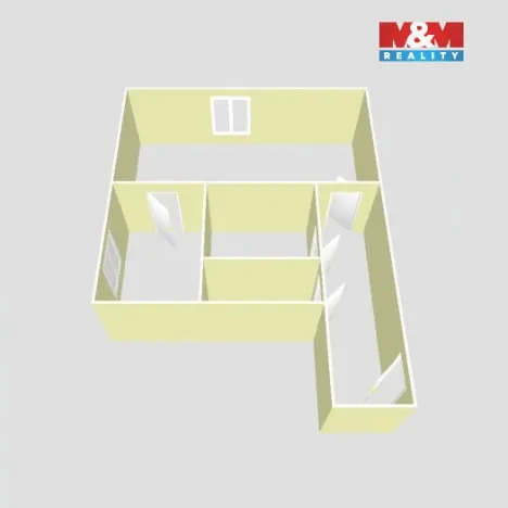 Pronájem bytu 1+1, Ostrava - Mariánské Hory, Vršovců, 27 m2