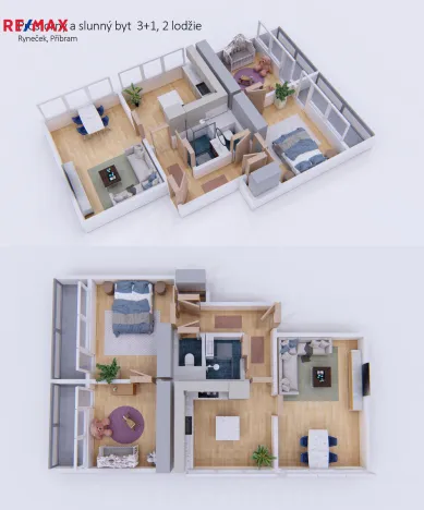 Prodej bytu 3+1, Příbram - Příbram III, Ryneček, 75 m2