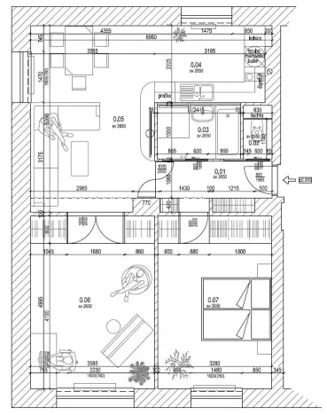 Pronájem bytu 3+kk, Brno, Ramešova, 70 m2