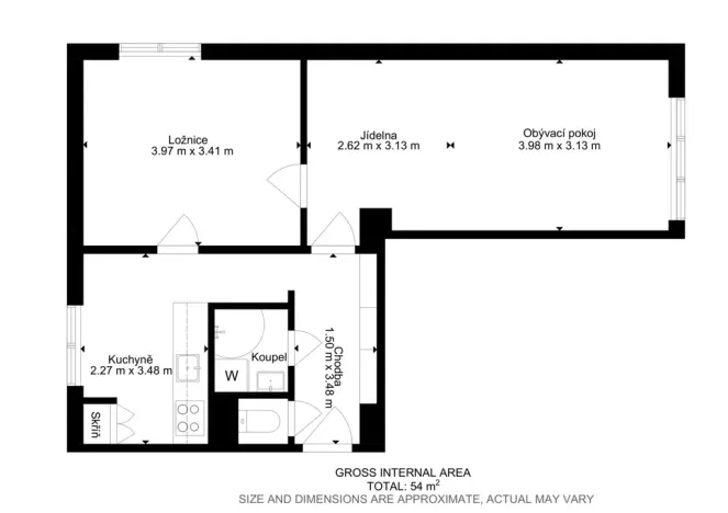 Prodej bytu 2+1, Praha - Břevnov, Patočkova, 51 m2
