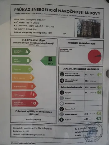 Prodej bytu 3+1, Orlová, Masarykova třída, 55 m2