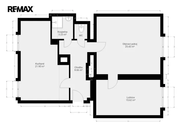 Pronájem bytu 3+kk, Praha - Záběhlice, U mlýna, 76 m2