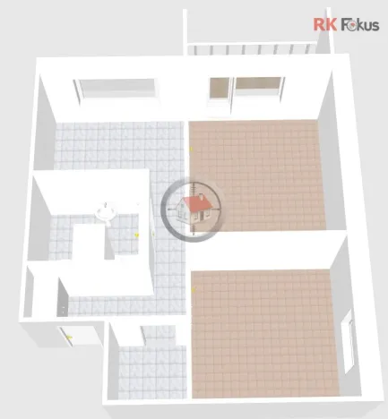 Pronájem bytu 2+1, Třebíč - Horka-Domky, Kubišova, 48 m2