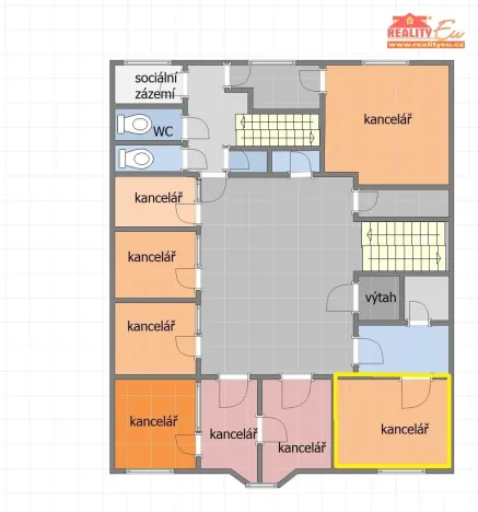 Pronájem kanceláře, Nové Město nad Metují, Komenského, 37 m2