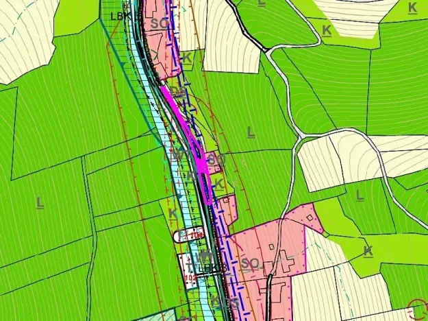 Dražba pozemku, Malá Bystřice, 933 m2