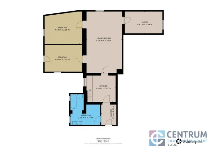 Pronájem bytu 4+1, Jablonec nad Nisou, Podhorská, 113 m2