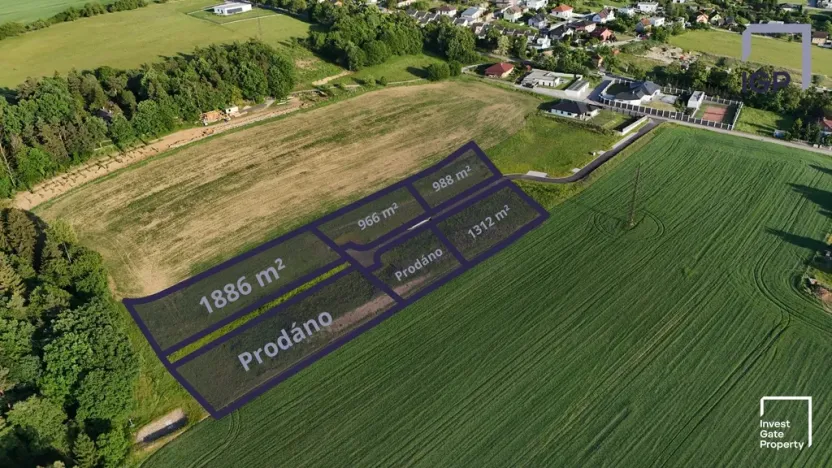 Prodej pozemku pro bydlení, Hůry, Lišovská, 1886 m2