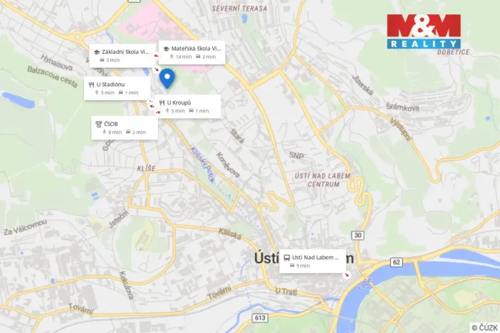 Pronájem kanceláře, Ústí nad Labem - Klíše, V Zahrádkách, 63 m2