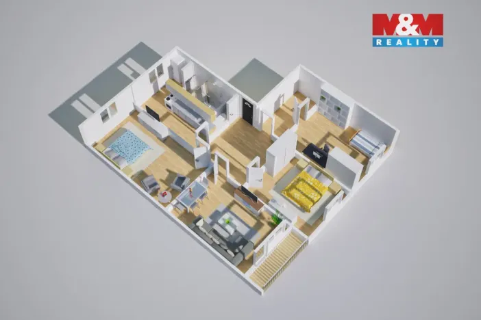 Pronájem bytu 4+1, Krupka - Maršov, Karla Čapka, 101 m2