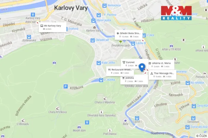 Prodej bytu 3+kk, Karlovy Vary, Zámecký vrch, 72 m2