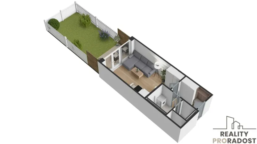 Pronájem bytu 1+kk, Praha - Hloubětín, Poděbradská, 32 m2