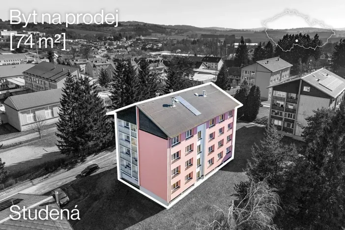 Prodej bytu 3+1, Studená, Komenského, 74 m2
