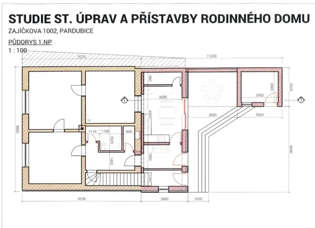 Prodej rodinného domu, Pardubice - Bílé Předměstí, Zajíčkova, 220 m2
