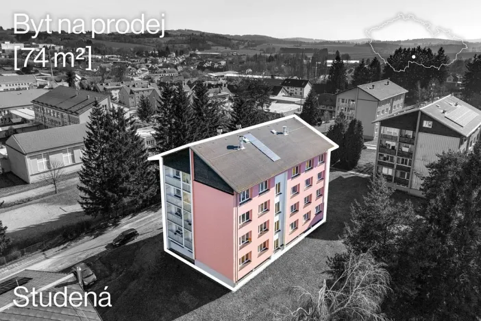 Prodej bytu 3+1, Studená, Komenského, 74 m2