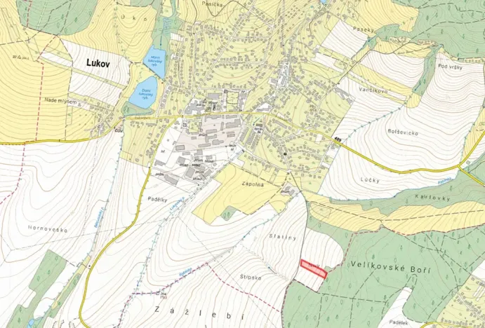 Prodej pole, Lukov, 2760 m2