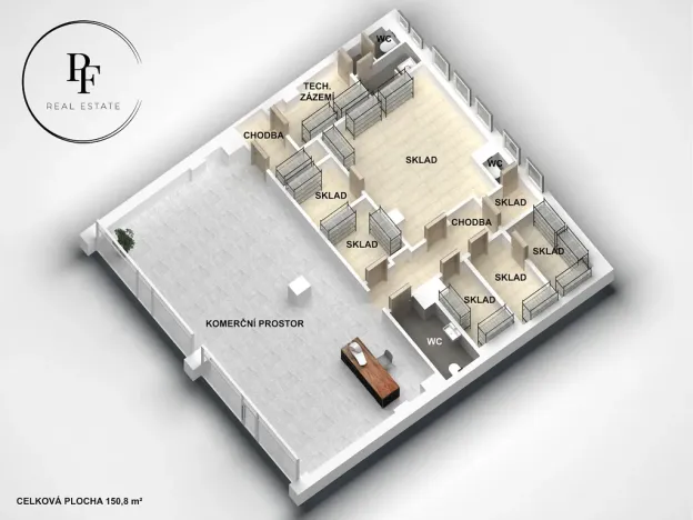 Pronájem obchodního prostoru, Praha - Holešovice, Ortenovo náměstí, 150 m2